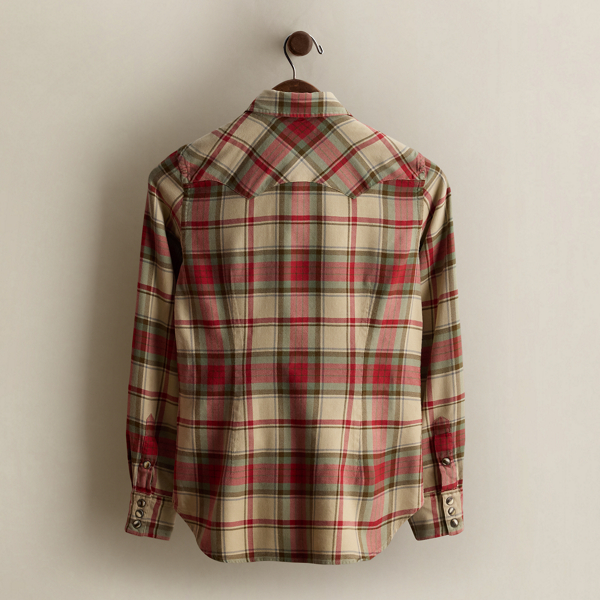 c. 2008 Plaid Western Shirt - Size 8