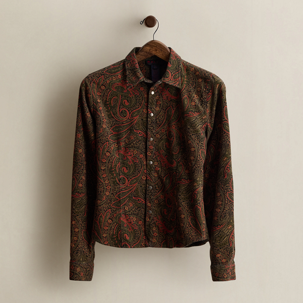 c. 1996 Paisley Cotton Shirt - Size M