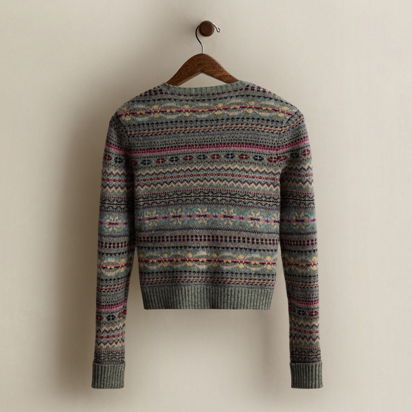c. 1996 Fair Isle Wool Sweater - Size M