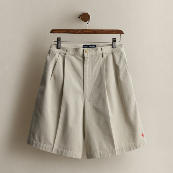 c. 1995 Pleated Cotton Short - Size 10