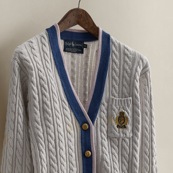 c. 1986 Cable-Knit Cardigan - Size M