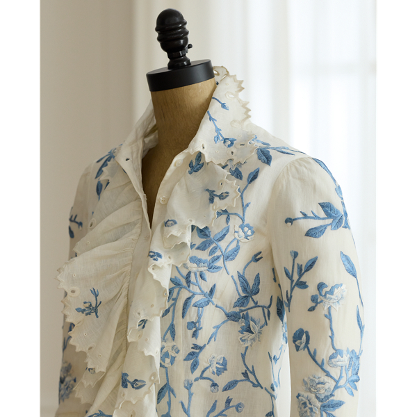 2006 Embroidered Linen Jacket - Size 4