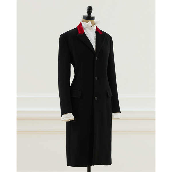 Black 2016 Dawson Wool-Cashmere Coat - Size 2 Ralph Lauren Vintage 7