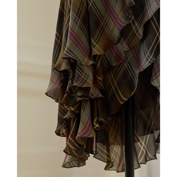 2003 Plaid Tiered Skirt - Size 10