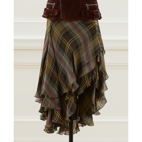 2003 Plaid Tiered Skirt - Size 10