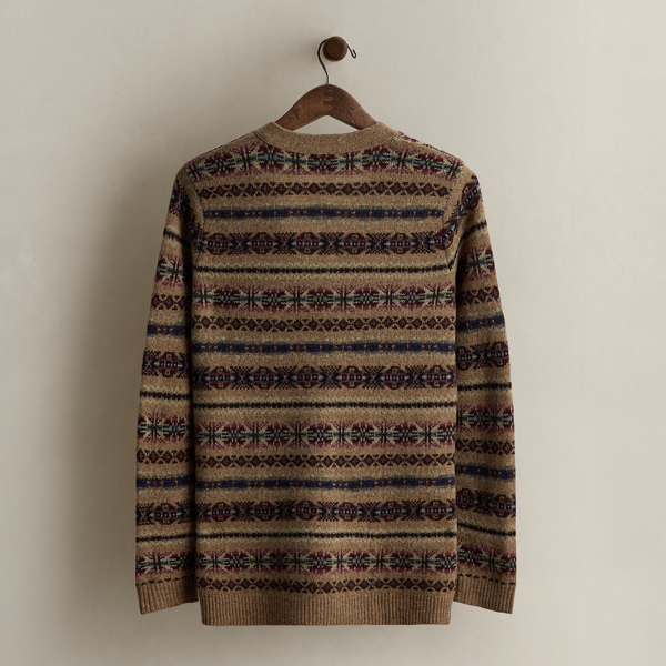 Multi c. 2007 Fair Isle Wool Cardigan - Size M Ralph Lauren Vintage 2