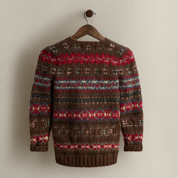 c. 1990s Fair Isle Wool Sweater - Size S