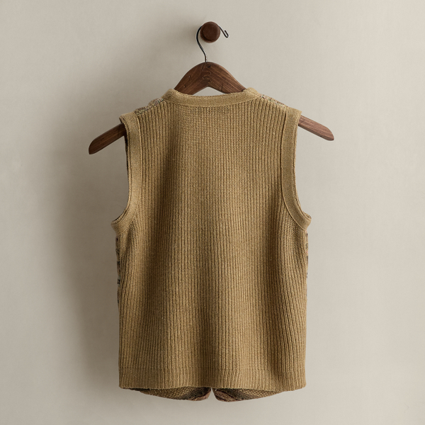 c. 2008 Silk-Blend Sweater Vest - Size M