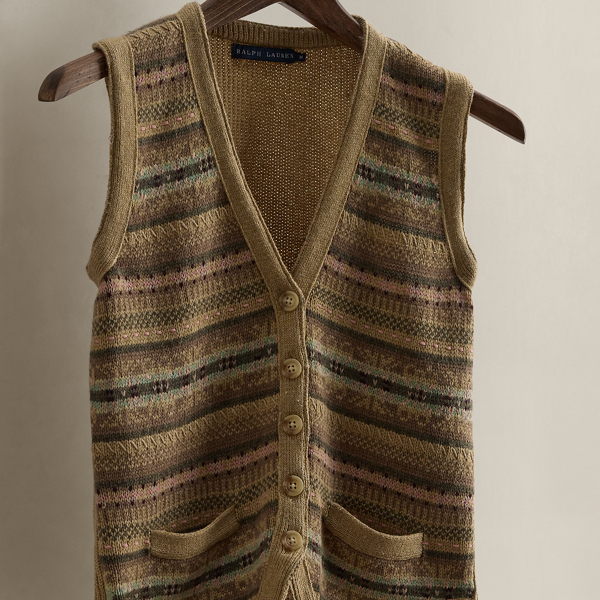 c. 2008 Silk-Blend Sweater Vest - Size M