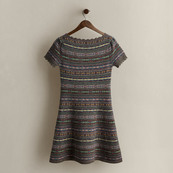 Multi c. 2007 Wool Sweater Dress - Size M Ralph Lauren Vintage 2