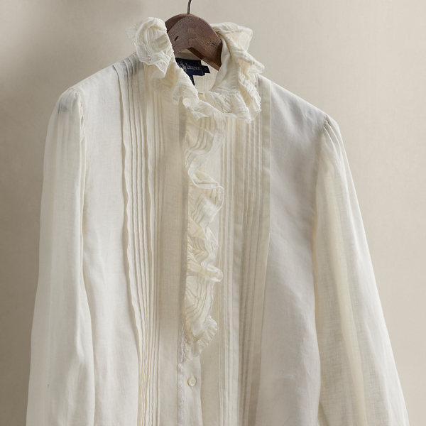 c. 1990s Linen Blouse - Size 4