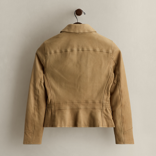 Tan c. 2008 Leather Jacket - Size 2 Ralph Lauren Vintage 2