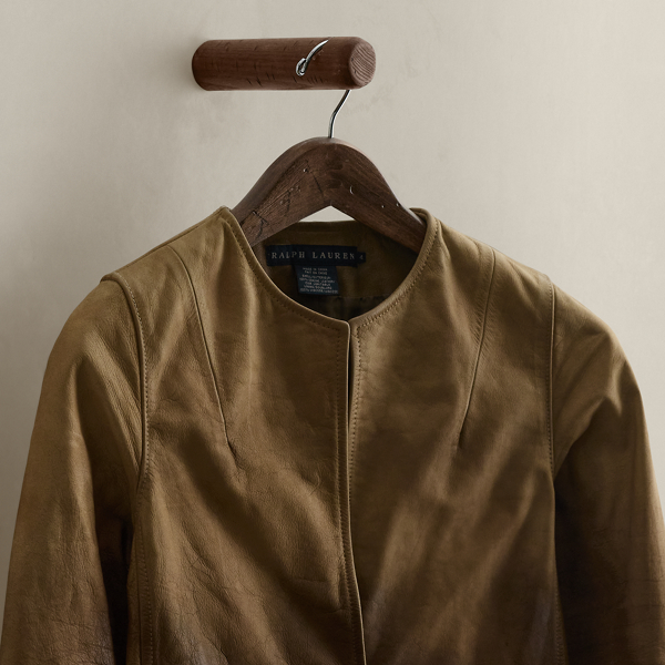 c. 2008 Cropped Leather Jacket - Size 4