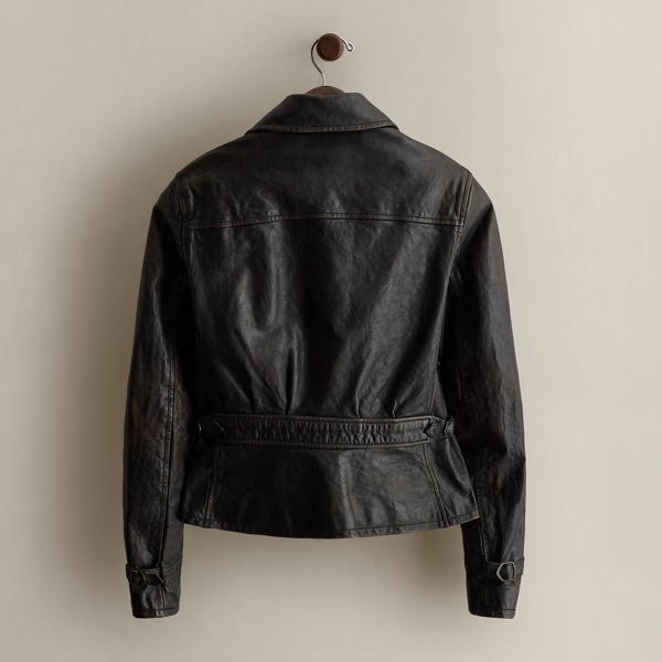 c. 2008 Leather Utility Jacket - Size S