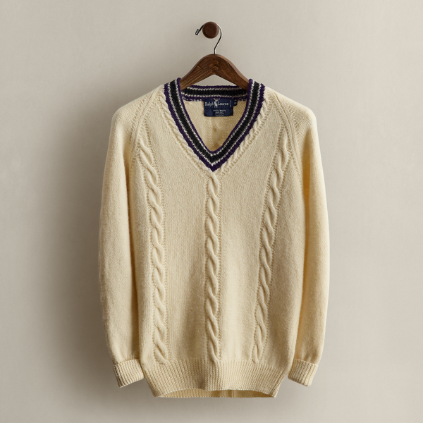 c. 1980s Wool Cricket Sweater - Size S