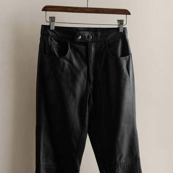 c. 1995 5-Pocket Leather Pant - Size 2