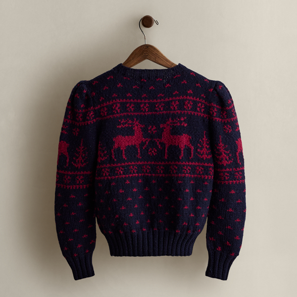 1982 Patterned Crewneck Sweater - Size M