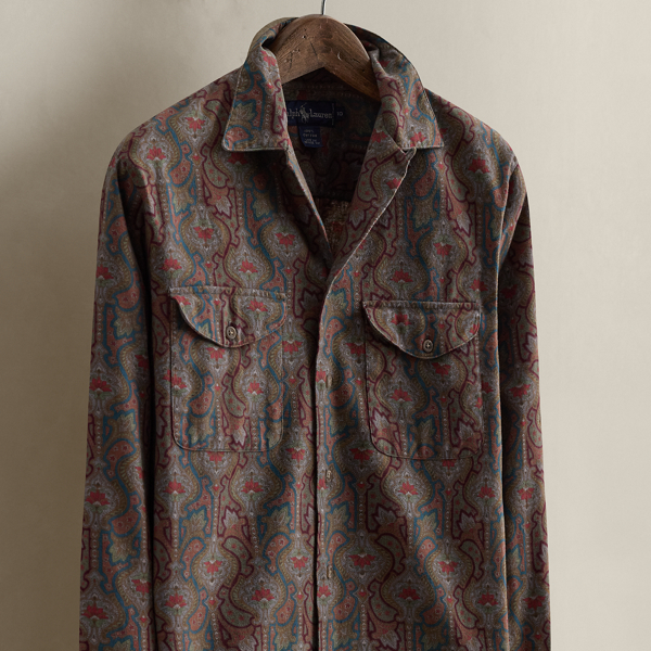 c. 1980s Paisley Cotton Shirt - Size 10