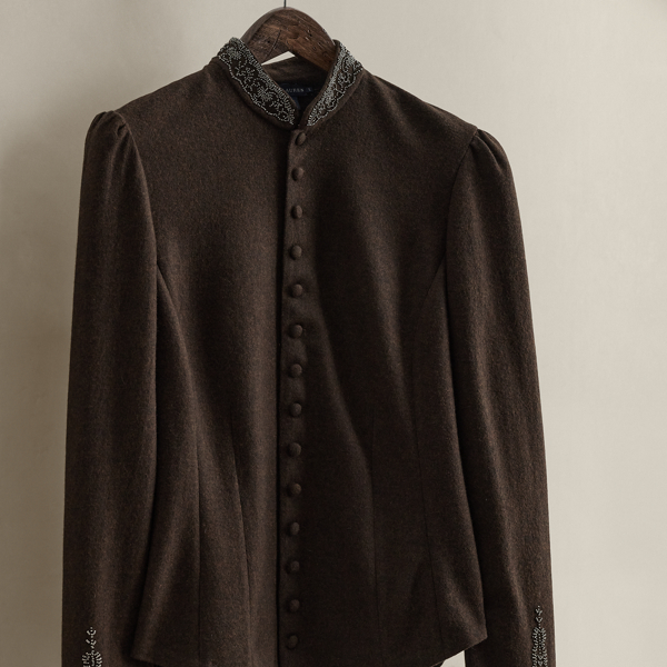 c. 2008 Beaded Wool Shirt - Size L