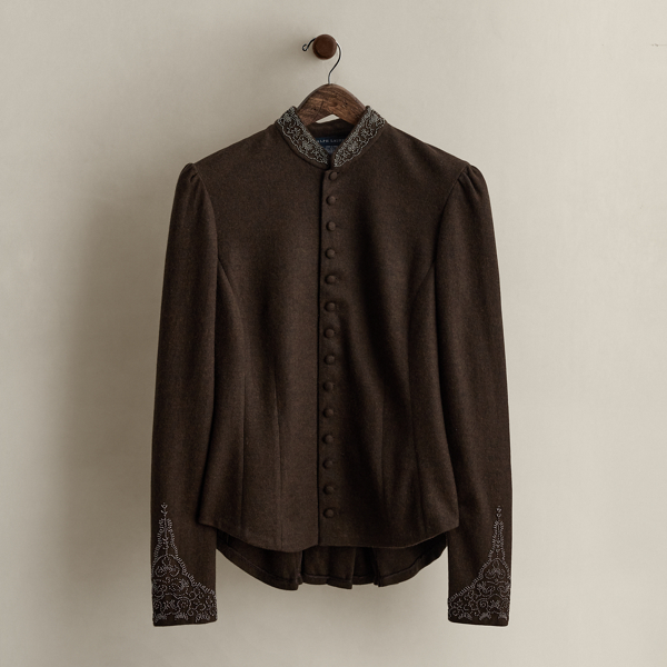 c. 2008 Beaded Wool Shirt - Size L