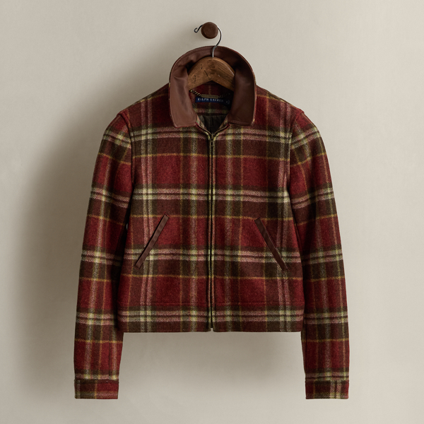 2014 Plaid Wool Zip Jacket - Size 4
