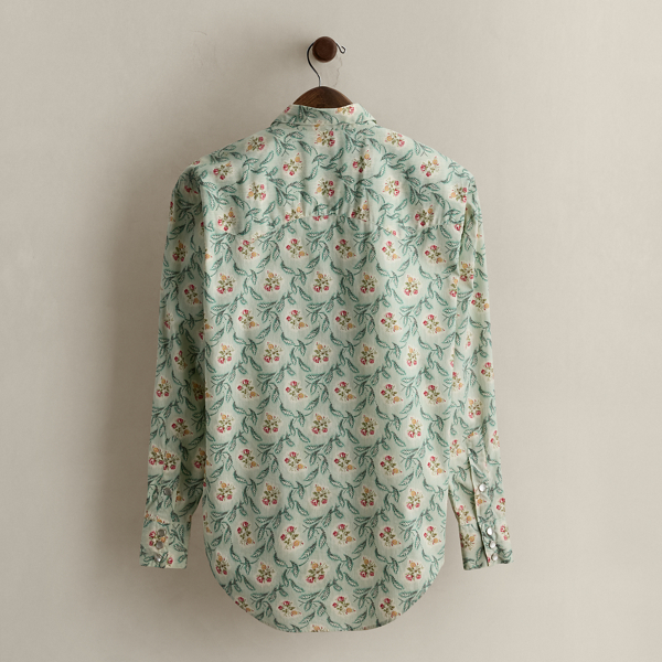 c. 1980s Floral Western Shirt - Size 4