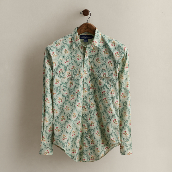 c. 1980s Floral Western Shirt - Size 4