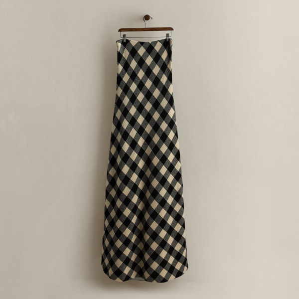 c. 2008 Plaid Wool Dress - Size L