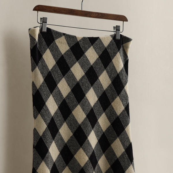 c. 2008 Plaid Wool Dress - Size L