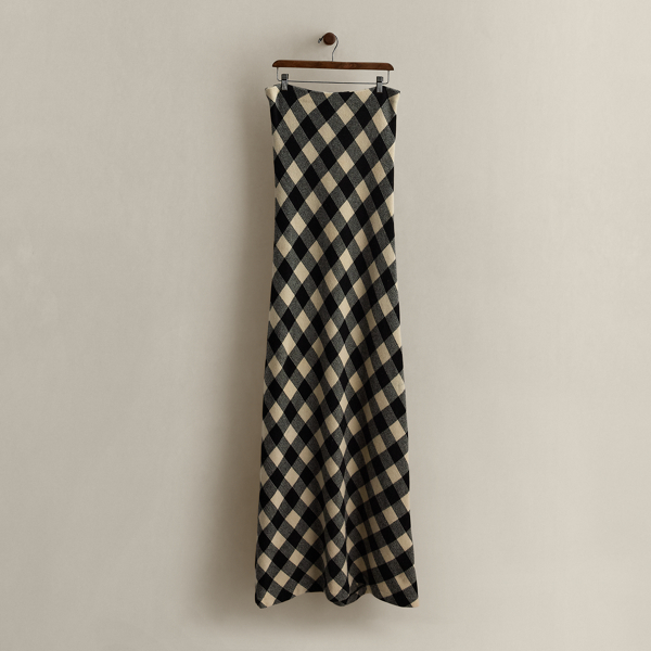 c. 2008 Plaid Wool Dress - Size L