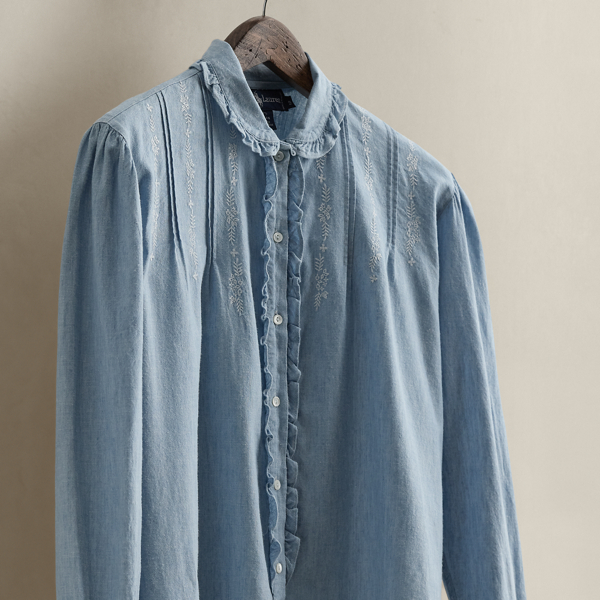 c. 1990s Cotton Blouse - Size 12