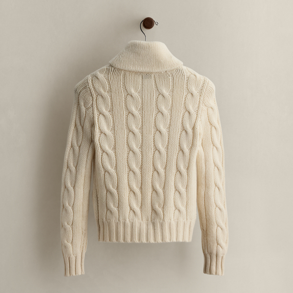 c. 2008 Cable Shawl Cardigan - Size S