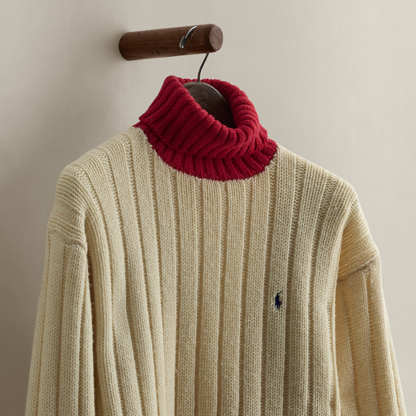 c. 1995 Two-Tone Turtleneck - Size S