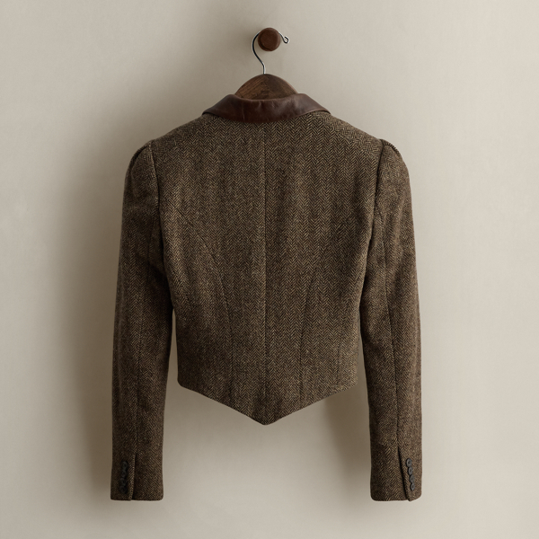 c. 2008 Herringbone Wool Blazer - Size 0