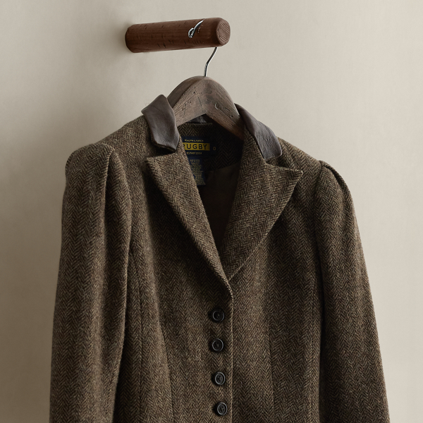 c. 2008 Herringbone Wool Blazer - Size 0