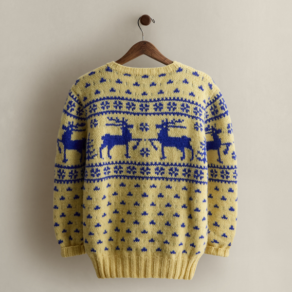 1982 Patterned Sweater - Size M