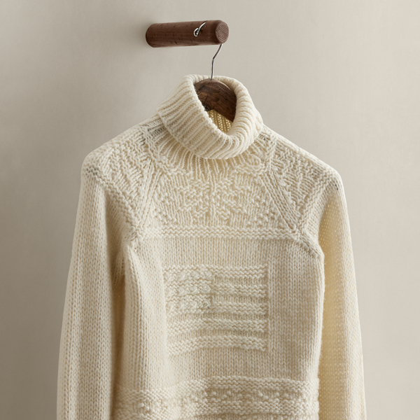 c. 2000 Flag Wool Turtleneck - Size S