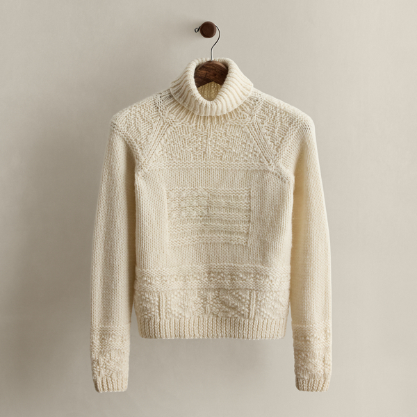 c. 2000 Flag Wool Turtleneck - Size S
