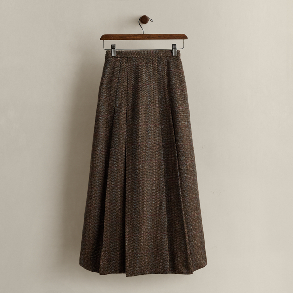 vintage Ralph Lauren リネンシルク グルカスカート Women's Ralph Lauren Vintage Designer Skirts | Ralph Lauren