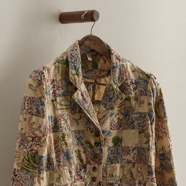 2005 Patchwork Cotton Blazer - Size L - thumbnail 3