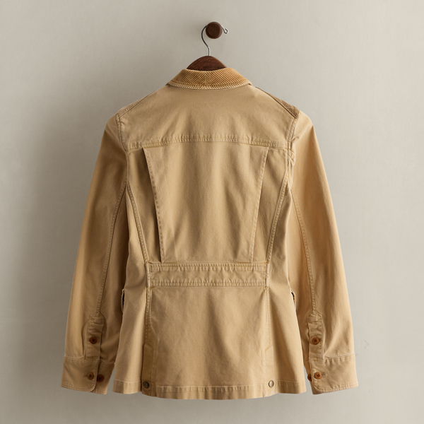 Tan c. 2008 Cotton-Blend Jacket - Size M Ralph Lauren Vintage 2