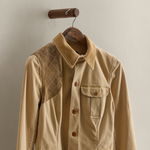 Tan c. 2008 Cotton-Blend Jacket - Size M Ralph Lauren Vintage 3