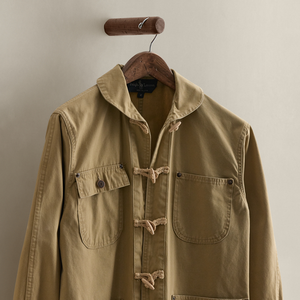 Tan c. 1985 Cotton Coat - Size 4 Ralph Lauren Vintage 3