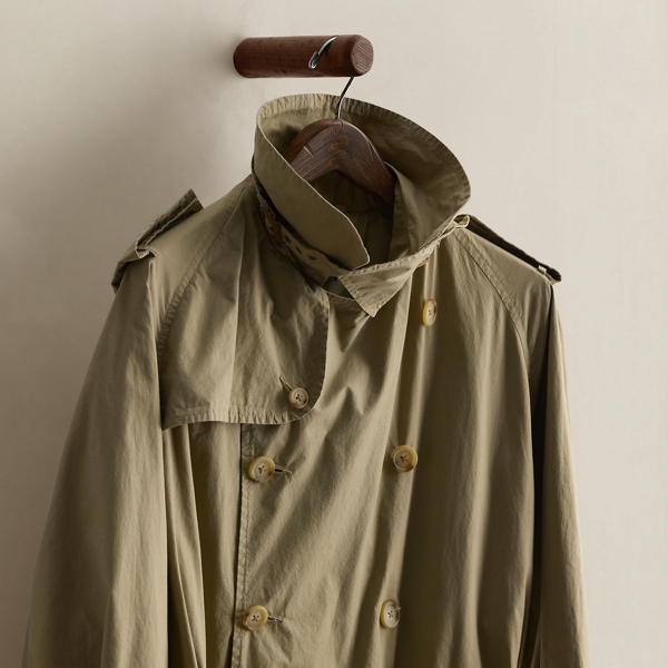 c. 1985 Cotton Trench Coat - Size S