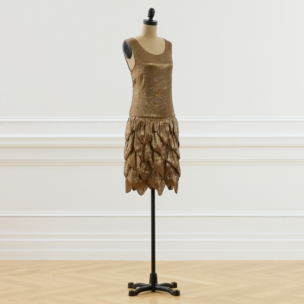 Bronze 2017 Dara Scalloped-Hem Dress - Size 8 Ralph Lauren Vintage 7