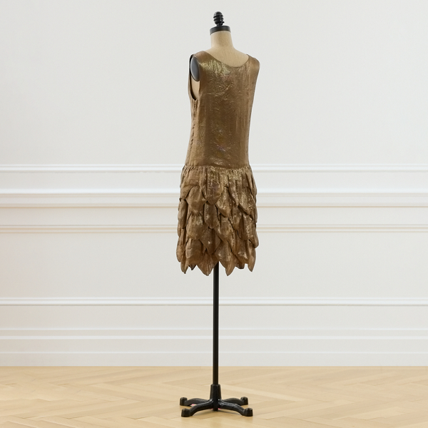 Bronze 2017 Dara Scalloped-Hem Dress - Size 8 Ralph Lauren Vintage 8