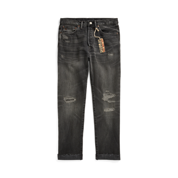 Boy Fit Black Repaired Jean