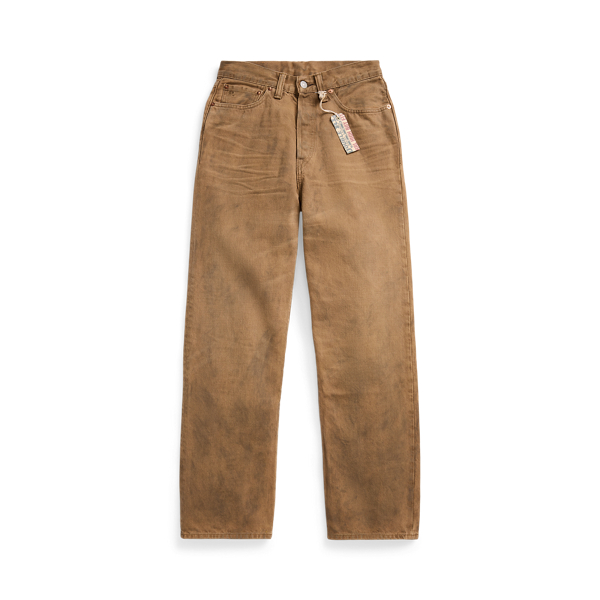 Tan Wash High Boy Fit Tan Jean RRL 1