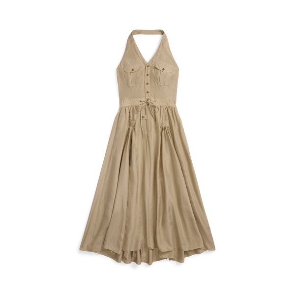 Silk Halter Dress