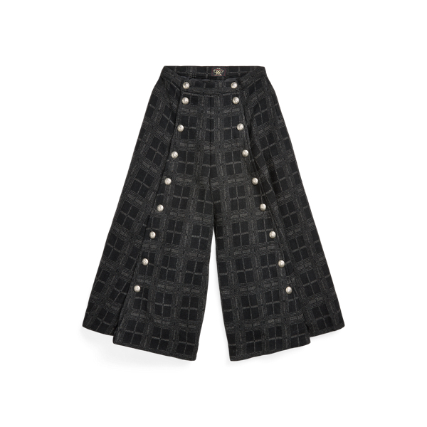 Wool-Cotton Jacquard Culotte